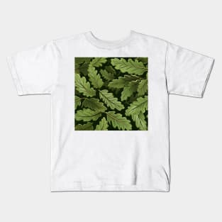 Green Leaves Pattern 20 Kids T-Shirt